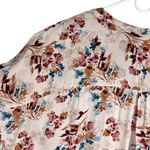 Torrid Floral Button Up Top Shirt 5 Wine Stretch 28 Photo 12