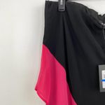 DKNY Black Pink Color Block Asymmetrical Midi Skirt Women's Size Extra Large XL Photo 5