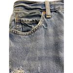 Old Navy  High Rise Slouchy Taper Distressed Button Fly Jeans Size 24 Casual Boho Photo 3