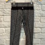 Lululemon Women's 2 Wunder Under Pant 32" III Coco Pique Black/White Leggings Photo 6