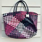 Bass Pink and Purple Woven Tote Bag Photo 0