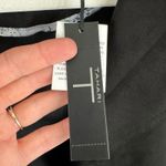 Tahari NWT Black Faux Suede Cropped Collared Stretch Open Moto Jacket Size XL Photo 4