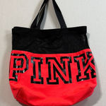 PINK - Victoria's Secret  Black and Red Tote Photo 0
