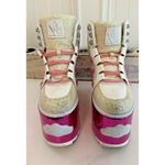 Yru holographic pink cloud qozmo sneaker platforms Size 10 Pink Star Clouds Rave Photo 3