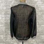 Forever 21  Sheer Organza Varsity Jacket Photo 3