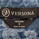 Versona Floral Denim Jeggings Size 8 Botanic Print Jeans Photo 4