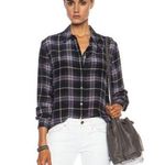 Equipment Sz S Women's Multicolor Reese 100% Silk Plaid Button Front Shirt Photo 0