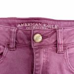 American Eagle Shorts Hi-Rise Shortie Burgundy Brushed Twill Women’s Size 4 Photo 2