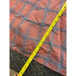 Free People  Miss Molly Red and‎ Blue Plaid Deep V Neck Dress Size 4 Photo 9