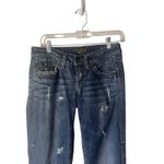 Silver Jeans Silver‎ Women's Size 26 X 31 Lola Mid Rise Medium Wash Distress Bootcut Jeans Photo 2