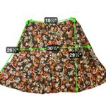 Y2K Floral Ruffle Midi Skirt Brown Plus Size 3X Long Boho Cottage Ren Fair Fairy Photo 3
