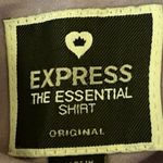 EXPRESS Purple Collared Cotton Casual Long Sleeve Button Down Shirt Top Size M Photo 2