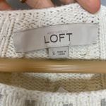 NWT LOFT Sweater Ivory Sequins White Size Small Women FLAWED Holiday‎ Christmas Photo 9