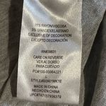 Democracy Gray V-Neck Peasant Boho Cowgirl Top Aztec Southwestern Print Sz Large Photo 5