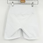 Alo Yoga  Womens 7" High Waist Biker Shorts Size XS White Workout Activewear Gym Photo 6