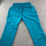 Scrubstar ‎ Aquamarine Blue Scrub Pants Womens Large Drawstring Pockets Workwear Photo 0