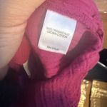 J. Jill Orchid Flower Cotton Gauze One Button Pink Size L Photo 4