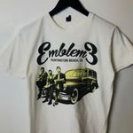 2014 Emblem3 Graphic Tee White Medium M Huntington Beach CA Concert Rap Rock Photo 4