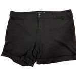 Torrid  Black Stretch Knit Shorts Size 26 Photo 0