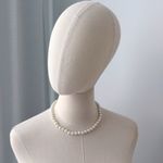 Vintage Ivory White Faux Pearls Short 18” Necklace Estate Classic Timeless Photo 4
