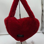 Kate Spade  Luver Faux Fur Heart Tote Red KJ903 NWT Photo 0