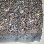 Terani Couture Sheer Illusion Rhinestone Beaded Sheer Silver Mini Dress 4 Photo 5