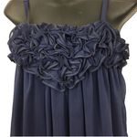 B Relaxx BLUE sheer lined bubble top medium Photo 1