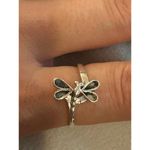 925 sterling silver ring band size 8.75 lot c24 dragonfly Photo 1