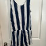 All For Color Navy and White Romper/ Beach Cover Up, Sz M Photo 1
