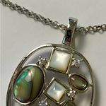 Lia Sophia  Silver 1” Pendent 30” Necklace Zodiac Slide Photo 8