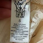 We Are HAH Take Hah Bow Reversible Lacey Bodysuit Cream Pink Women's Size S NWT Photo 7