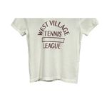 J.Crew NWT West Village Tennis League Short Sleeve T-Shirt XXS Cream #2918 Photo 3