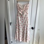 LAIT Collection Pink Floral Strapless NWT Size M, Fits like L in the bust Size M Photo 3