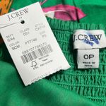 J.Crew  Women's Printed Tiered Halter Midi Dress Bright Clover Tropical 0 P New Photo 10