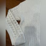 American Eagle Oversized Thin Round Neck Crocheted Sweater Photo 2