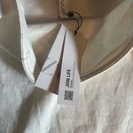 ZARA  White Denim Tube Dress, Size L, NWT Photo 5