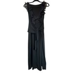 Elie Tahari  Black Ruffle Cocktail Dress Photo 2