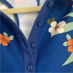 Johnny Was  racerback TeeBee Active Polo Tank Tennis mini Dress Blue Floral  NEW Photo 6