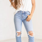 Vervet Lovervet Miracles Super High Rise Kick Flare Jeans Blue Size 25 Photo 0