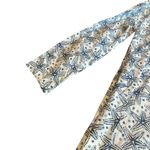 Sigrid Olsen  100% Cotton V-Neck Tunic Top Sequin Star Fish Long Sleeve Sz Medium Photo 7