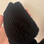 NADAAM Cable Knit Sleeve Henley Hoodie Black XS Wool Cashmere Photo 4