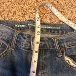 Old Navy  Women Boyfriend Straight Jeans Distressed Ripped Frayed Hem Dark Wash Photo 4