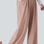 Halara Flex™ High Waisted Plicated Side Pocket Wide Leg Waffle Work Pants 3 Photo 0