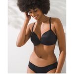 Soma NWT Black Embliss Racerback Nylon Front Closure Padded Bra Size 36C Photo 3