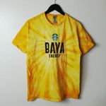 Gildan Starbucks Baya Energy T Shirt Orange White L Large Graphic Tee Cotton Photo 10