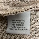 Keren Hart Knitted Long Line Open Cardigan Sweater Size S Taupe Gold Formal Photo 15