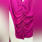 Free People  We the Free What A Babe Top fuchsia ruched Top Size Small Photo 4