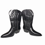 Portland Boot Company Size 10 Olympia Womens Black Cowgirl Western Boots Wide Ca Photo 6