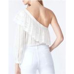 Veronica Beard Cruz Eyelet One Shoulder Top Womens Size 6 Photo 3