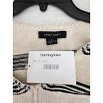 Sanctuary  Striped V-Neck Pullover Sweater Relaxed Fit Cream Black Size‎ S Photo 6